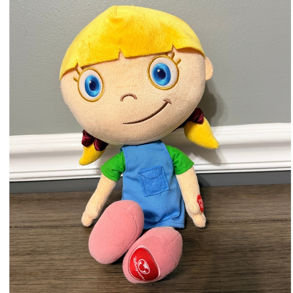 Disney Store Little Einsteins Annie Plush Talking Singing Doll Yellow Hair
